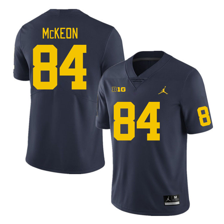 Michigan Wolverines #84 Sean McKeon College Football Jerseys Stitched Sale-Navy